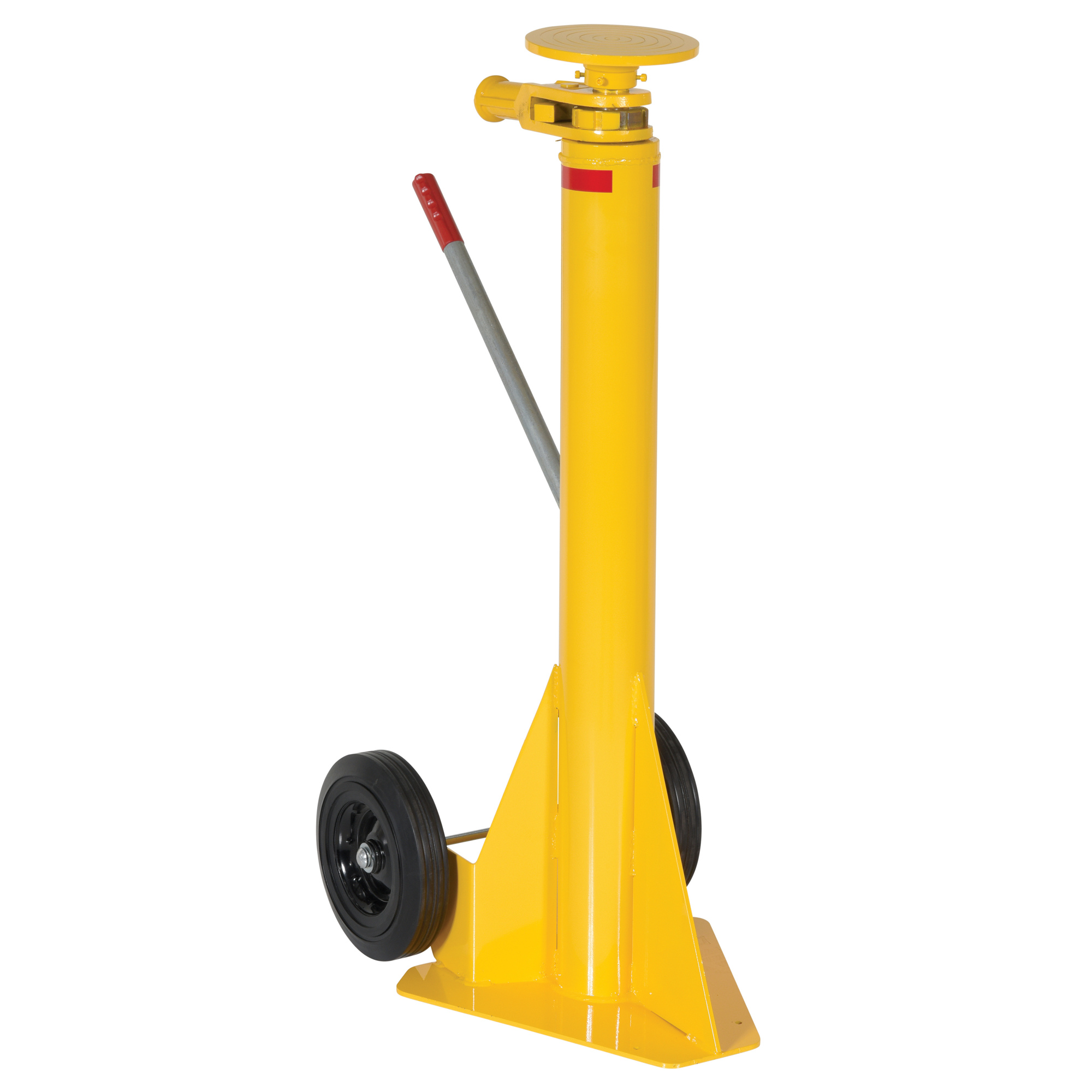 Vestil Ratchet Style Trailer Stabilizing Jack - 57in. Max Height, 100,000-Lb. Static Capacity, Steel, Model# HI-J-100
